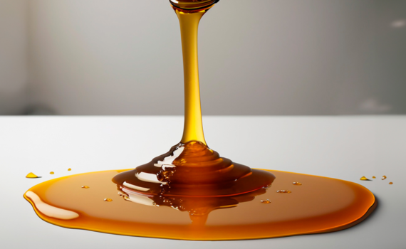 Mel sendo derrubado em cima da mesa