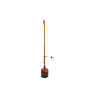 Bureta Automática Âmbar Torneira de PTFE com Frasco