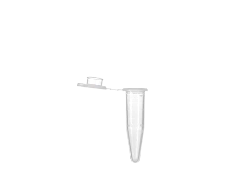 Microtubo PCR 500µL Tampa Chata Transparente