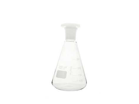 Frasco Erlenmeyer com Rolha de Polipropileno