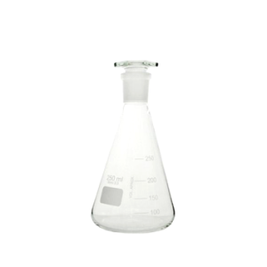 Frasco Erlenmeyer com Rolha de Vidro