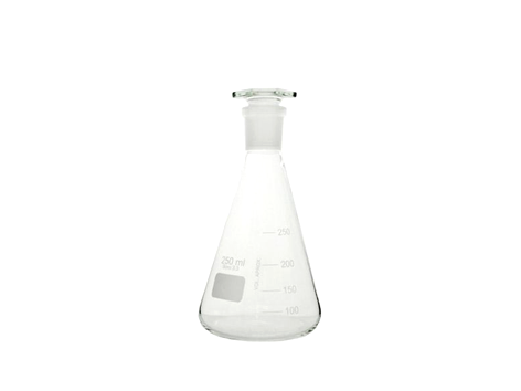 Frasco Erlenmeyer com Rolha de Vidro
