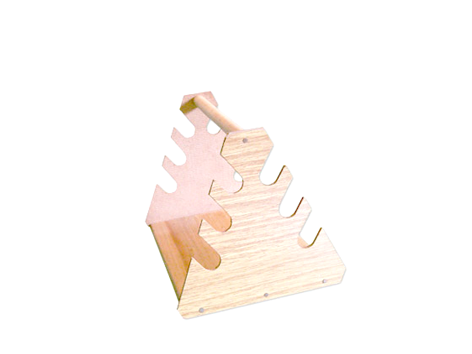 Estante Triangular de Madeira para Pipetas